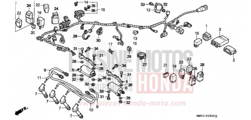 WIRE HARNESS CBR900RRV de 1997